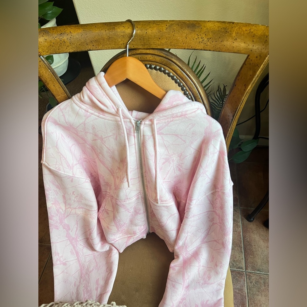 Pink bubblegum dairy boy zip up hoodie